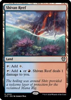 2024 Magic: The Gathering Outlaws of Thunder Junction - Commander Decks #0320 Shivan Reef Front