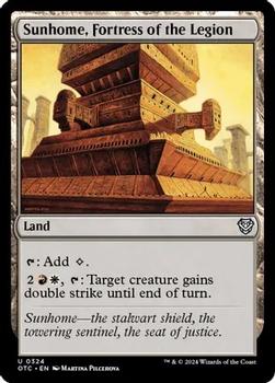 2024 Magic: The Gathering Outlaws of Thunder Junction - Commander Decks #0324 Sunhome, Fortress of the Legion Front