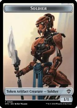 2024 Magic: The Gathering Outlaws of Thunder Junction - Commander Deck Tokens #0014/0026 Elemental // Soldier Back