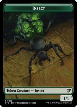 2024 Magic: The Gathering Outlaws of Thunder Junction - Commander Deck Tokens #0017/0018 Elemental // Insect Back