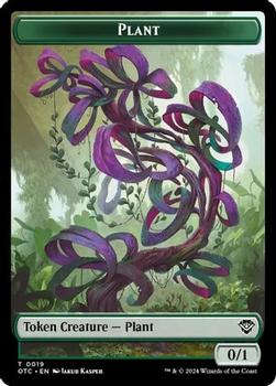 2024 Magic: The Gathering Outlaws of Thunder Junction - Commander Deck Tokens #0019/0020 Plant // Plant Warrior Front