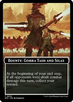 2024 Magic: The Gathering Outlaws of Thunder Junction - Commander Deck Tokens #0032 Bounty: Gorra Tash and Silas Front