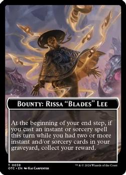 2024 Magic: The Gathering Outlaws of Thunder Junction - Commander Deck Tokens #0038 Bounty: Rissa “Blades” Lee Front