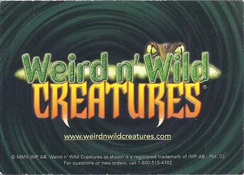 2003-10 Weird n' Wild Creatures - Checklist #1 #NNO Aye-Aye Back
