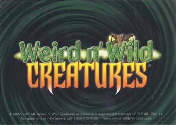 2003-10 Weird n' Wild Creatures - Checklist #2 #NNO American Alligator Back