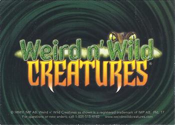 2003-10 Weird n' Wild Creatures - Checklist #2 #NNO Conger Eel Back