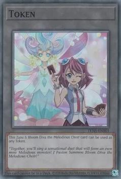 2024 Yu-Gi-Oh! Legacy Of Destruction English 1st Edition - Tokens #TKN5-EN003 Token: Zuzu and Bloom Diva the Melodious Choir Front