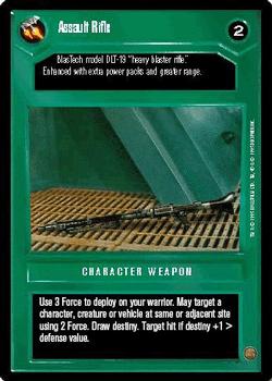 1995 Decipher Star Wars CCG Premiere Limited #NNO Assault Rifle Front