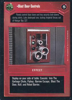 1995 Decipher Star Wars CCG Premiere Limited #NNO Blast Door Controls Front