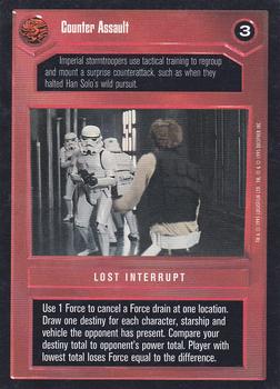 1995 Decipher Star Wars CCG Premiere Limited #NNO Counter Assault Front