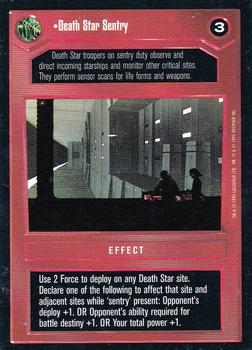 1995 Decipher Star Wars CCG Premiere Limited #NNO Death Star Sentry Front
