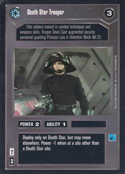 1995 Decipher Star Wars CCG Premiere Limited #NNO Death Star Trooper Front