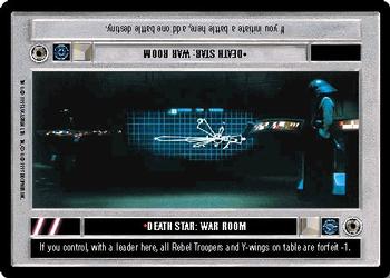 1995 Decipher Star Wars CCG Premiere Limited #NNO Death Star: War Room Front