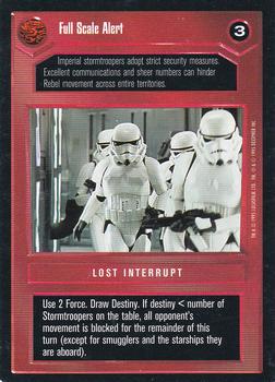 1995 Decipher Star Wars CCG Premiere Limited #NNO Full Scale Alert Front