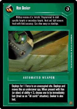 1995 Decipher Star Wars CCG Premiere Limited #NNO Han Seeker Front