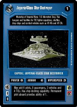 1995 Decipher Star Wars CCG Premiere Limited #NNO Imperial-Class Star Destroyer Front