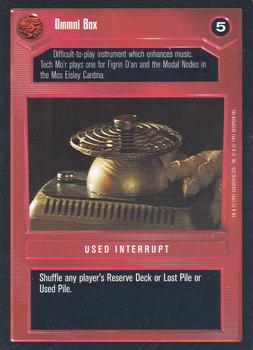 1995 Decipher Star Wars CCG Premiere Limited #NNO Ommni Box Front