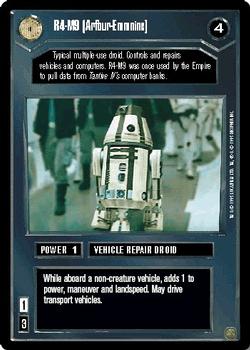 1995 Decipher Star Wars CCG Premiere Limited #NNO R4-M9 (Arfour-Emmnine) Front
