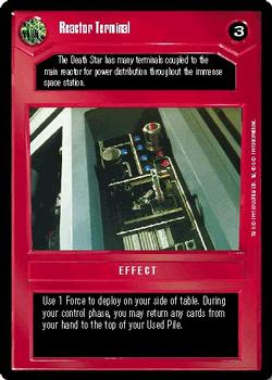 1995 Decipher Star Wars CCG Premiere Limited #NNO Reactor Terminal Front