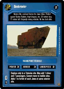 1995 Decipher Star Wars CCG Premiere Limited #NNO Sandcrawler Front