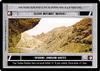1995 Decipher Star Wars CCG Premiere Limited #NNO Tatooine: Jundland Wastes Front