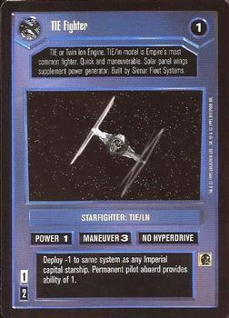 1995 Decipher Star Wars CCG Premiere Limited #NNO TIE Fighter Front