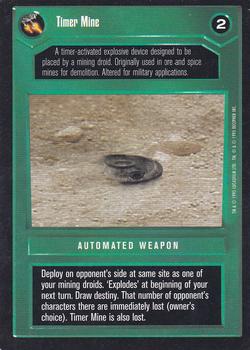 1995 Decipher Star Wars CCG Premiere Limited #NNO Timer Mine Front