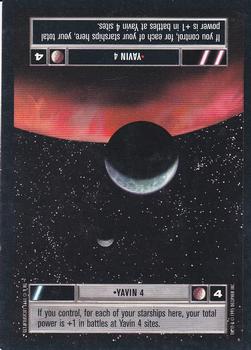 1995 Decipher Star Wars CCG Premiere Limited #NNO Yavin 4 Front