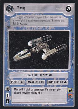 1995 Decipher Star Wars CCG Premiere Limited #NNO Y-wing Front