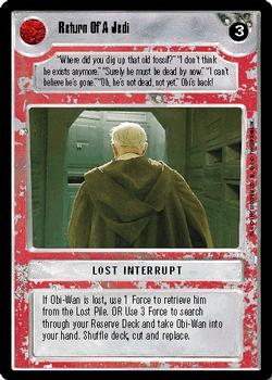 1995 Decipher Star Wars CCG Premiere Limited #NNO Return Of A Jedi Front