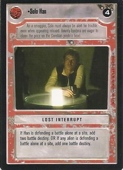 1995 Decipher Star Wars CCG Premiere Limited #NNO Solo Han Front