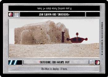 1995 Decipher Star Wars CCG Premiere Limited #NNO Tatooine: Obi-Wan's Hut Front