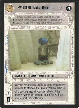 1995 Decipher Star Wars CCG Premiere Limited #NNO WED-9-M1 'Bantha' Droid Front