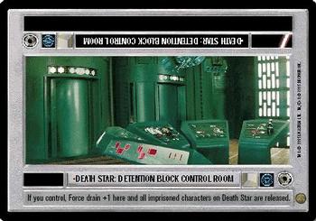 1995 Decipher Star Wars CCG Premiere Limited #NNO Death Star: Detention Block Control Room Front