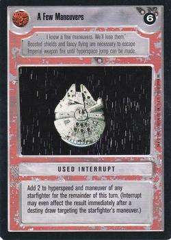1995 Decipher Star Wars CCG Premiere Limited #NNO A Few Maneuvers Front