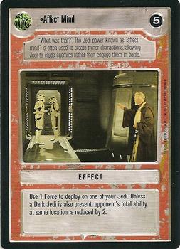 1995 Decipher Star Wars CCG Premiere Limited #NNO Affect Mind Front