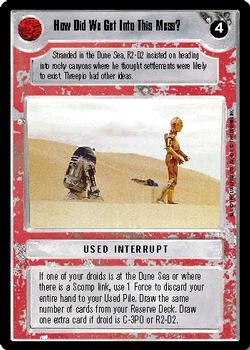 1995 Decipher Star Wars CCG Premiere Limited #NNO How Did We Get Into This Mess? Front