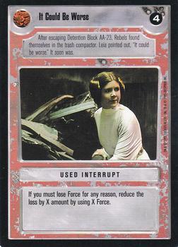 1995 Decipher Star Wars CCG Premiere Limited #NNO It Could Be Worse Front