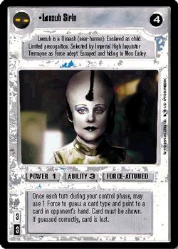 1995 Decipher Star Wars CCG Premiere Limited #NNO Leesub Sirln Front