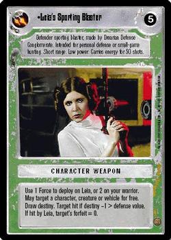 1995 Decipher Star Wars CCG Premiere Limited #NNO Leia's Sporting Blaster Front
