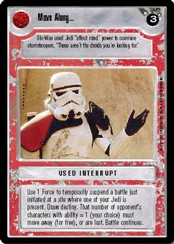 1995 Decipher Star Wars CCG Premiere Limited #NNO Move Along... Front