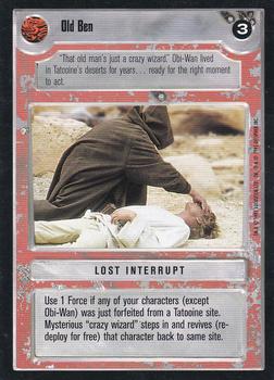 1995 Decipher Star Wars CCG Premiere Limited #NNO Old Ben Front