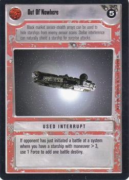 1995 Decipher Star Wars CCG Premiere Limited #NNO Out Of Nowhere Front