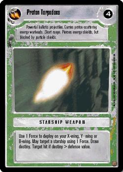 1995 Decipher Star Wars CCG Premiere Limited #NNO Proton Torpedoes Front