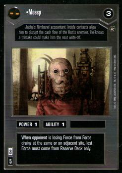 1996 Decipher Star Wars CCG: A New Hope Limited #NNO Mosep Front