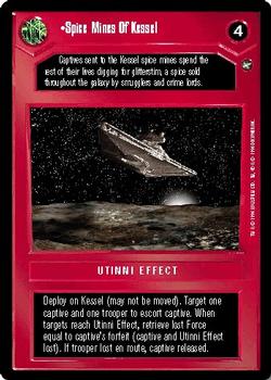 1996 Decipher Star Wars CCG: A New Hope Limited #NNO Spice Mines of Kessel Front