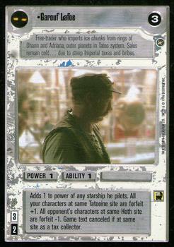 1996 Decipher Star Wars CCG: A New Hope Limited #NNO Garouf Lafoe Front