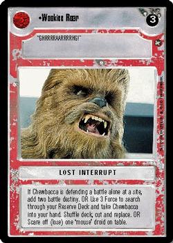 1996 Decipher Star Wars CCG: A New Hope Limited #NNO Wookiee Roar Front