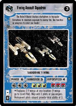 1996 Decipher Star Wars CCG: A New Hope Limited #NNO Y-wing Assault Squadron Front