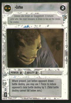 1996 Decipher Star Wars CCG: A New Hope Limited #NNO Zutton Front